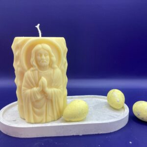 Lumanare cu chipul lui Iisus
