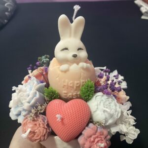 Set lumanari Happy Easter din ceara de soia