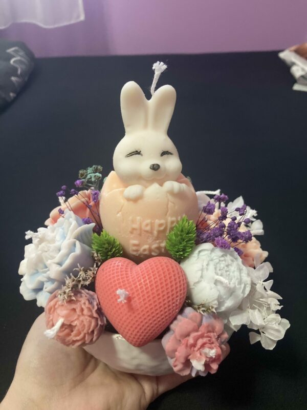 Set lumanari Happy Easter din ceara de soia
